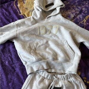 Fear of God Kids Matching Set in Gray